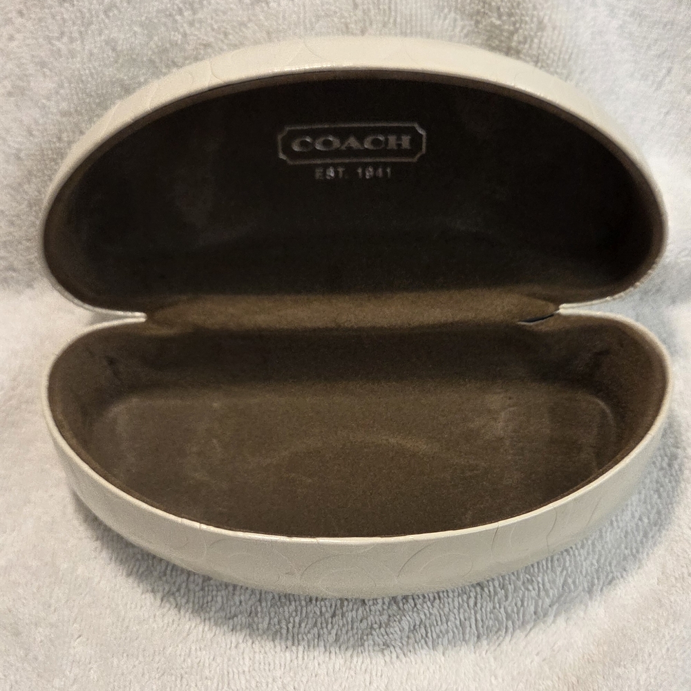 Coach White Sunglasses Case